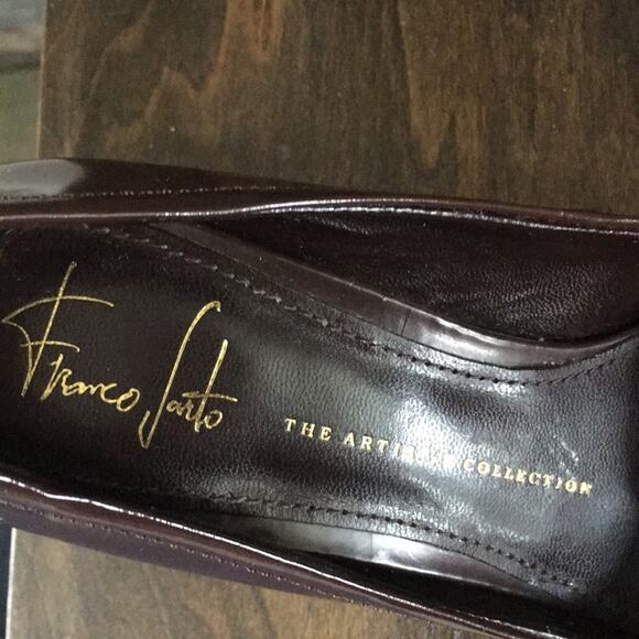 Franco Sarto Brown Peep Toe Heel Size 5 - Picture 5 of 7